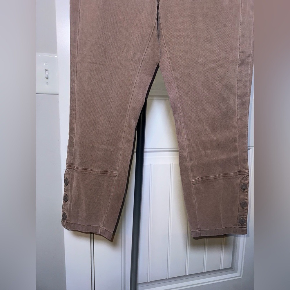 Anthropologie‎ Size 31 Brown Tan Corduroy Straight Slim Pants - Picture 6 of 12